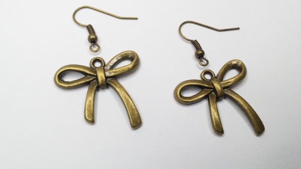 Schleifchen Ohrringe Vintage Optik Schleife